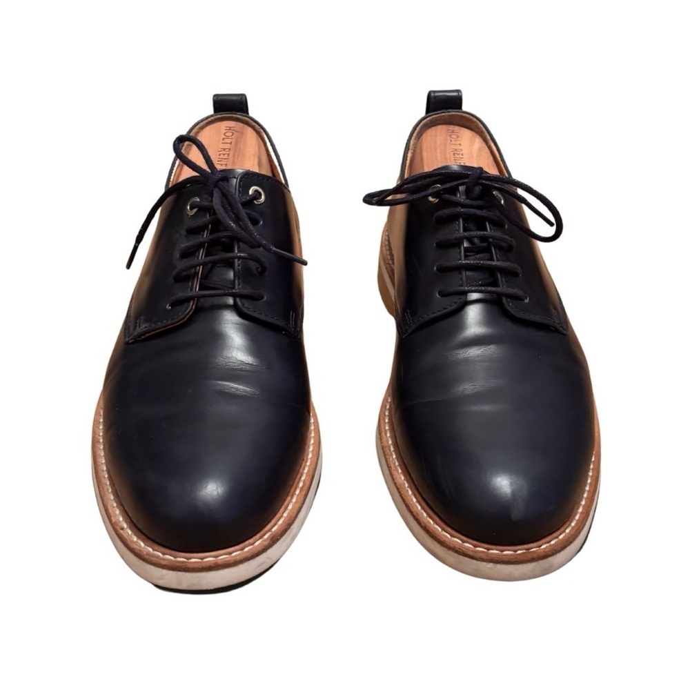 WANT Deep Navy Leather Oxford Shoes